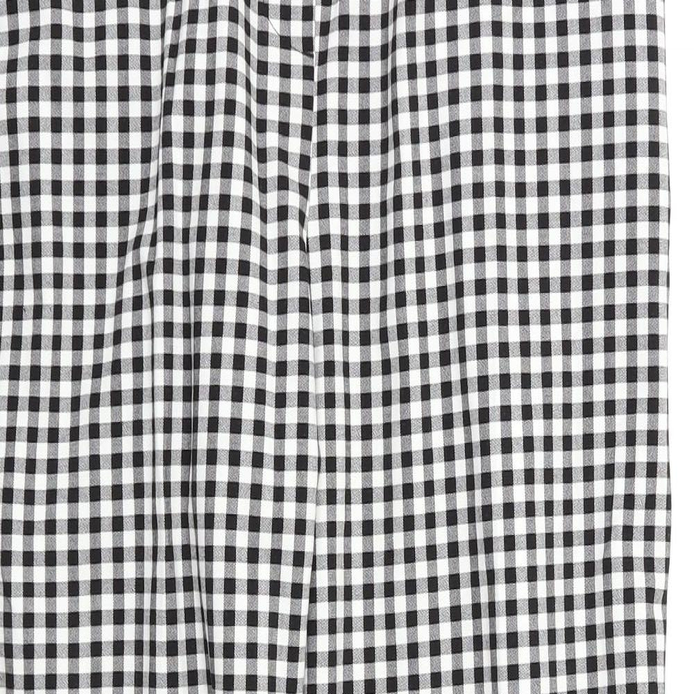 Simply Be Womens Beige Check  Trousers  Size 14 L27 in