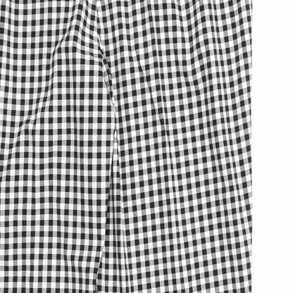 Simply Be Womens Beige Check  Trousers  Size 14 L27 in