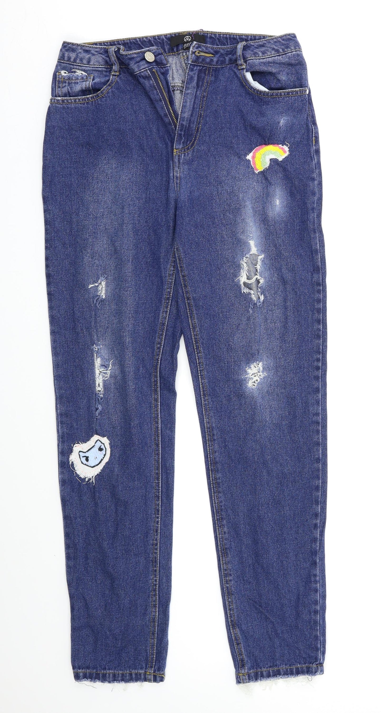 Missguided Womens Blue   Jegging Jeans Size 8 L28 in