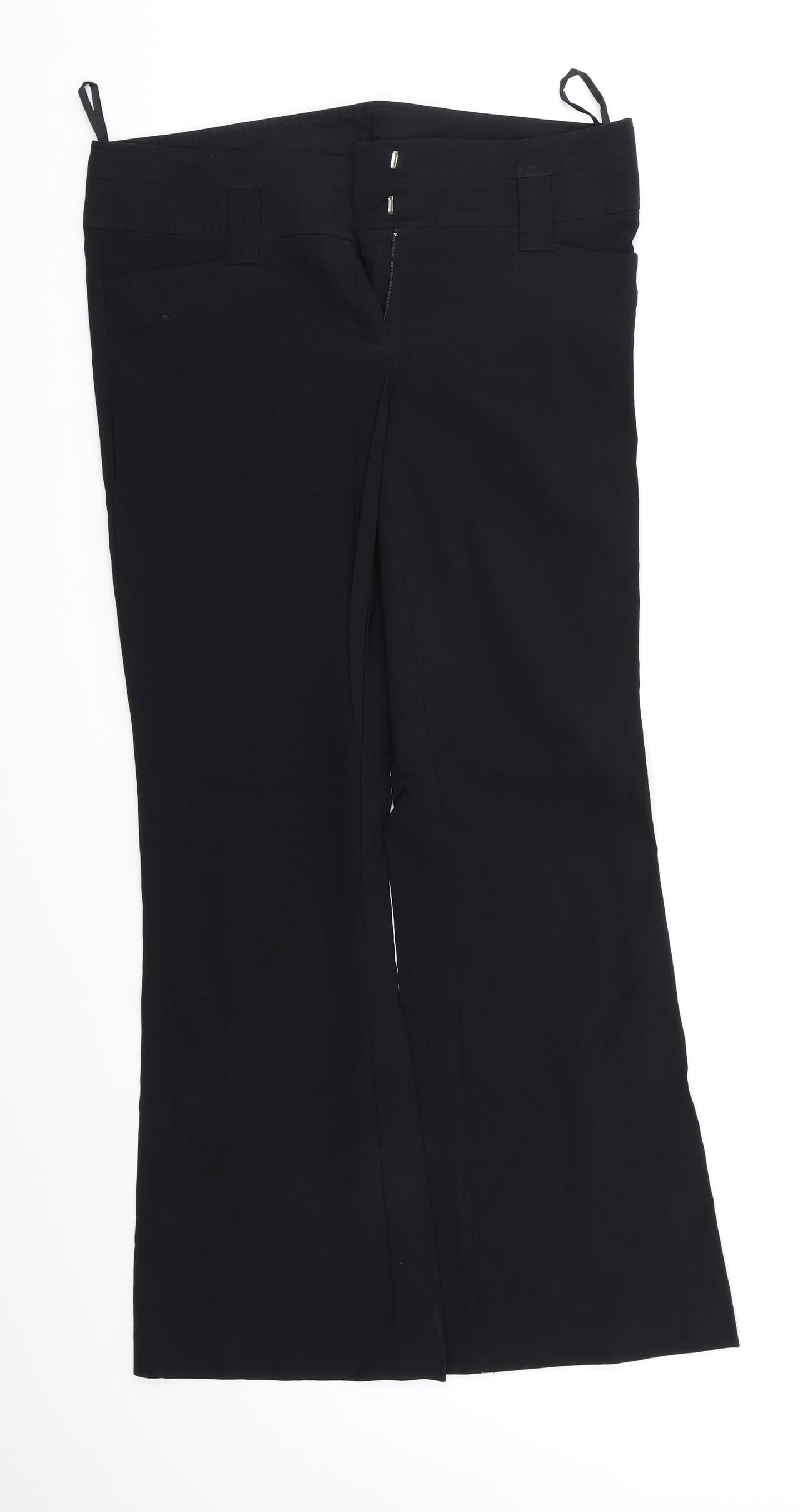 New Look Womens Black   Trousers  Size 12 L27 in
