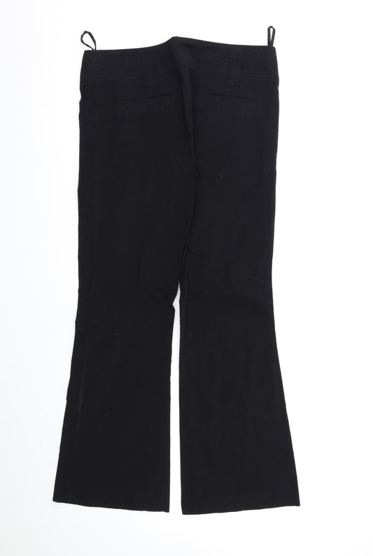 New Look Womens Black   Trousers  Size 12 L27 in