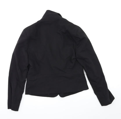Topshop Womens Black   Overcoat Blazer Size 12