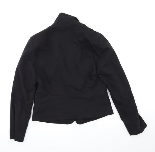 Topshop Womens Black   Overcoat Blazer Size 12