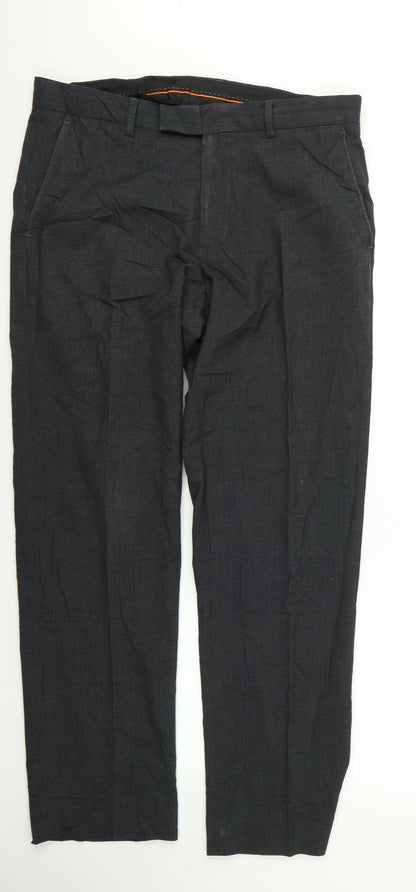 Womens UK Size 26 Preworn Regular Fit  Grey Trousers