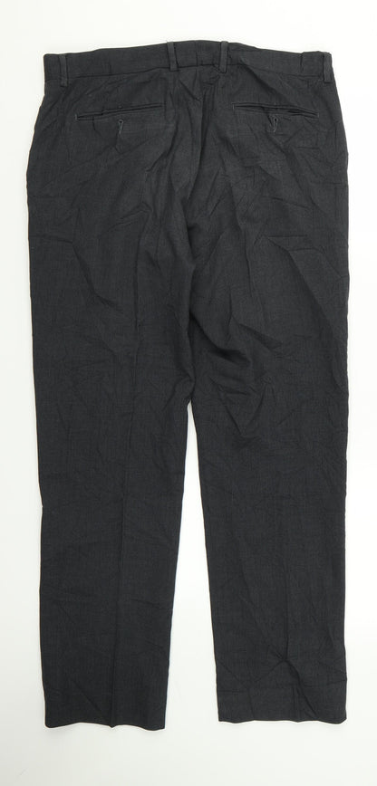 Womens UK Size 26 Preworn Regular Fit  Grey Trousers
