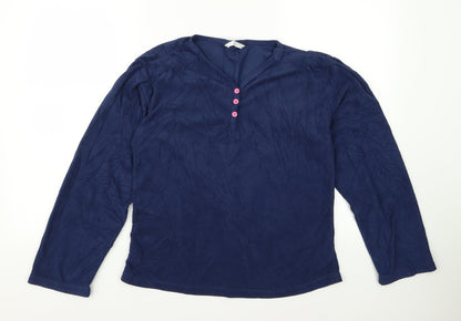 Womens UK Size 10 Preworn Blue Basic T-Shirt