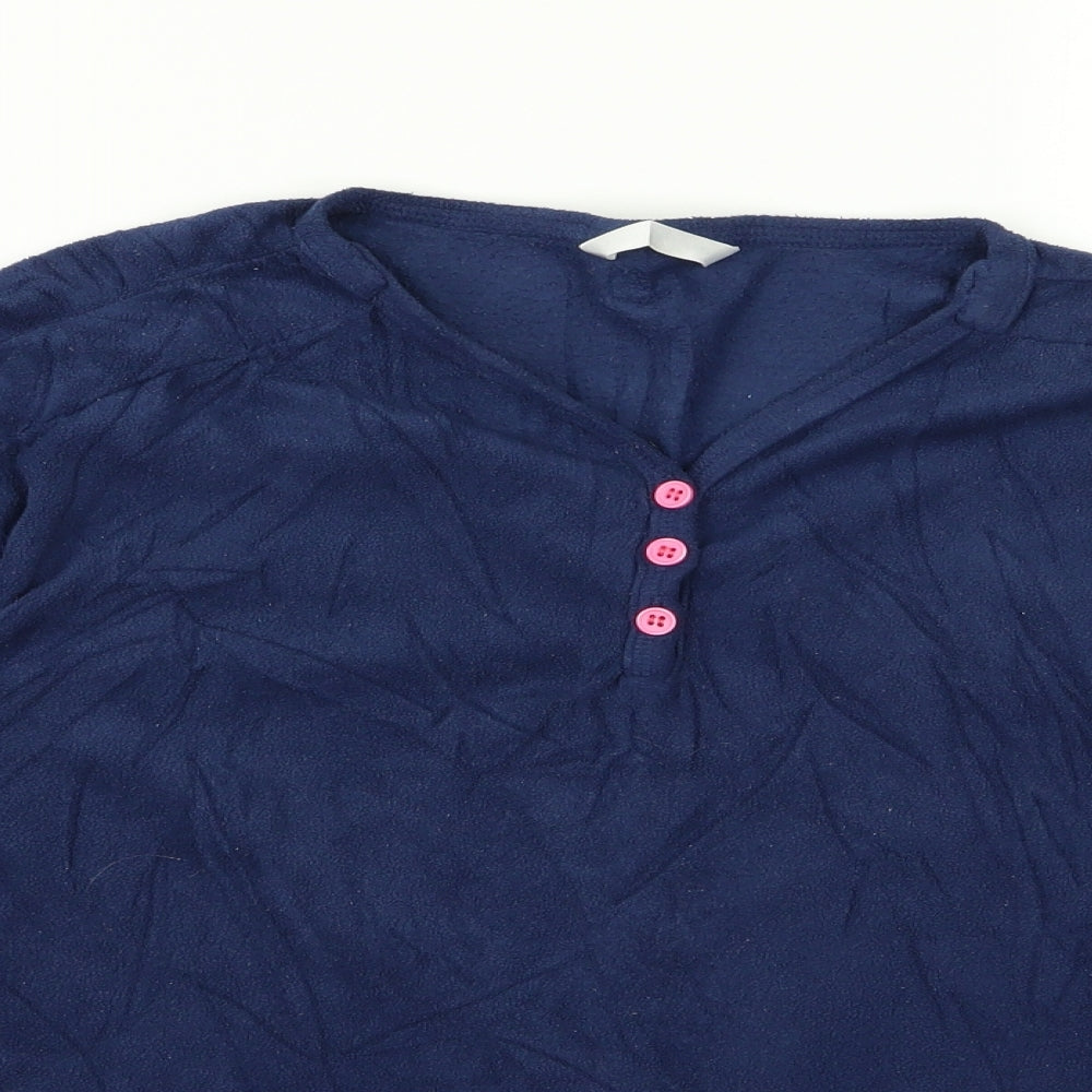 Womens UK Size 10 Preworn Blue Basic T-Shirt