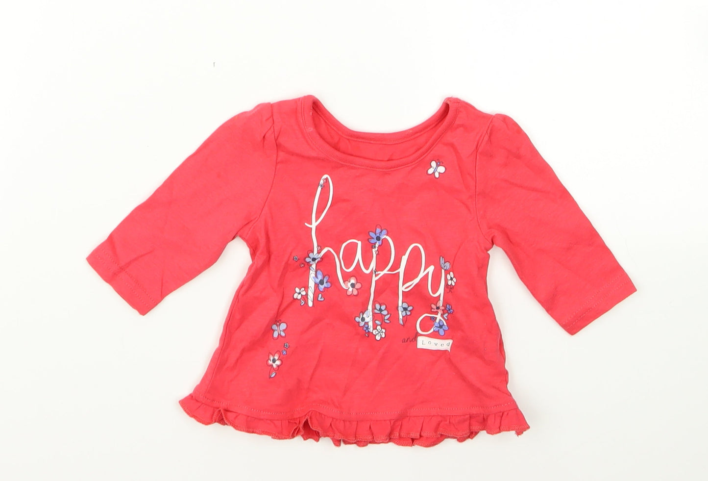 Preworn Girls Red   A-Line  Size Newborn