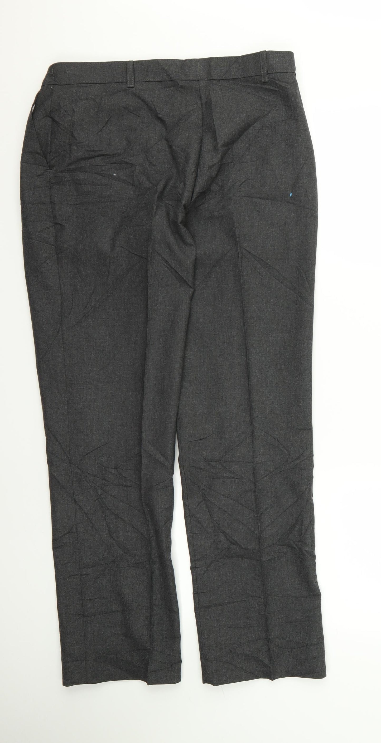 Womens UK Size 34 Preworn Regular Fit  Grey Trousers