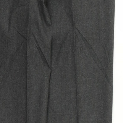 Womens UK Size 34 Preworn Regular Fit  Grey Trousers
