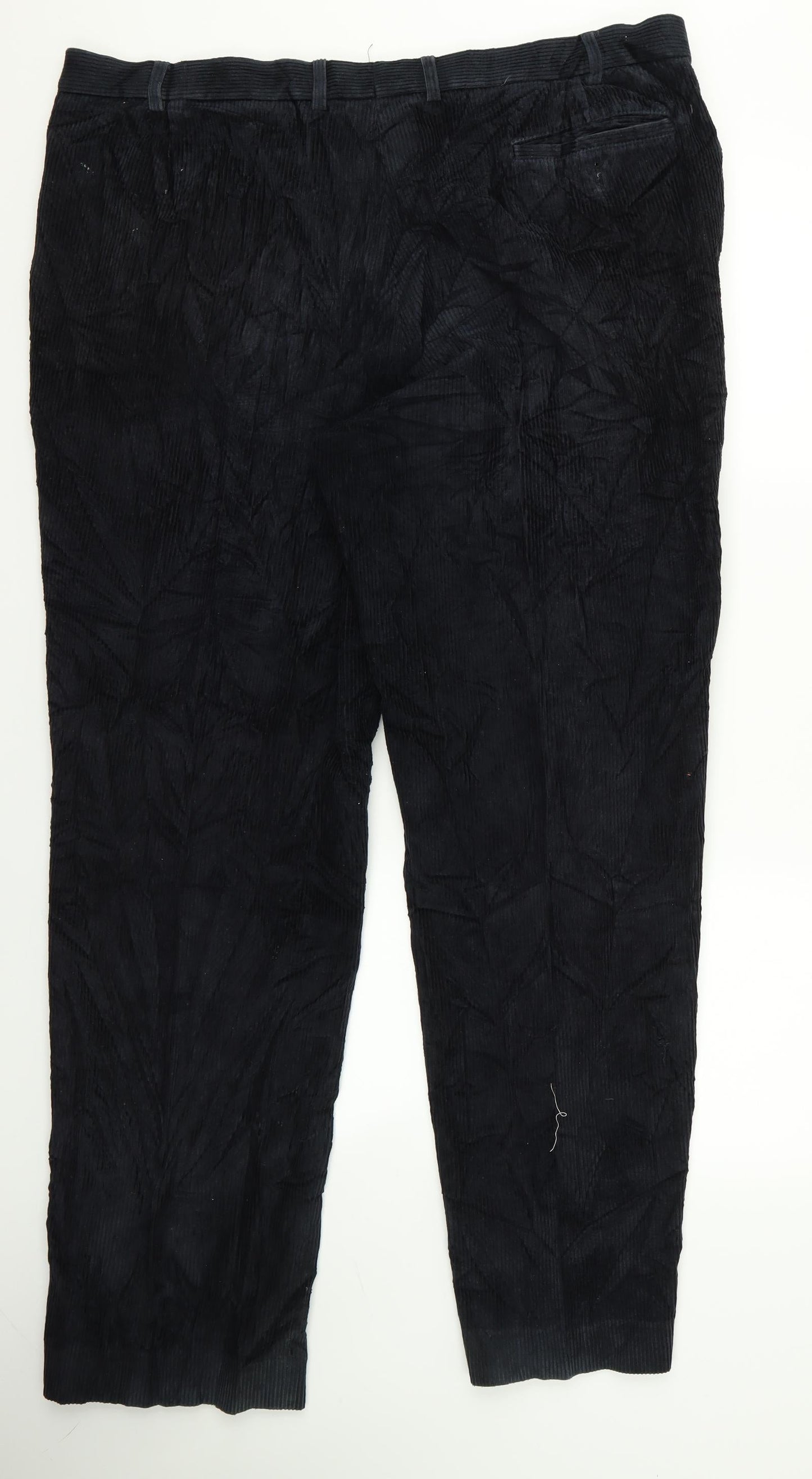 Womens UK Size 32 Preworn Regular Fit  Black Trousers