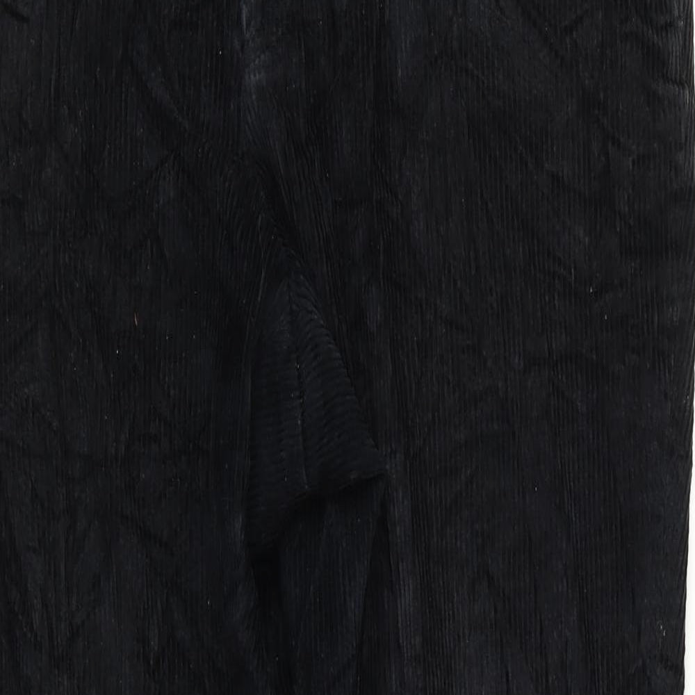 Womens UK Size 32 Preworn Regular Fit  Black Trousers