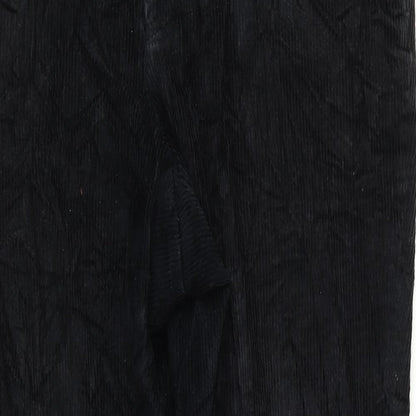 Womens UK Size 32 Preworn Regular Fit  Black Trousers