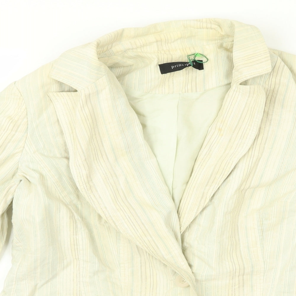 Principles Womens Beige   Jacket  Size 12