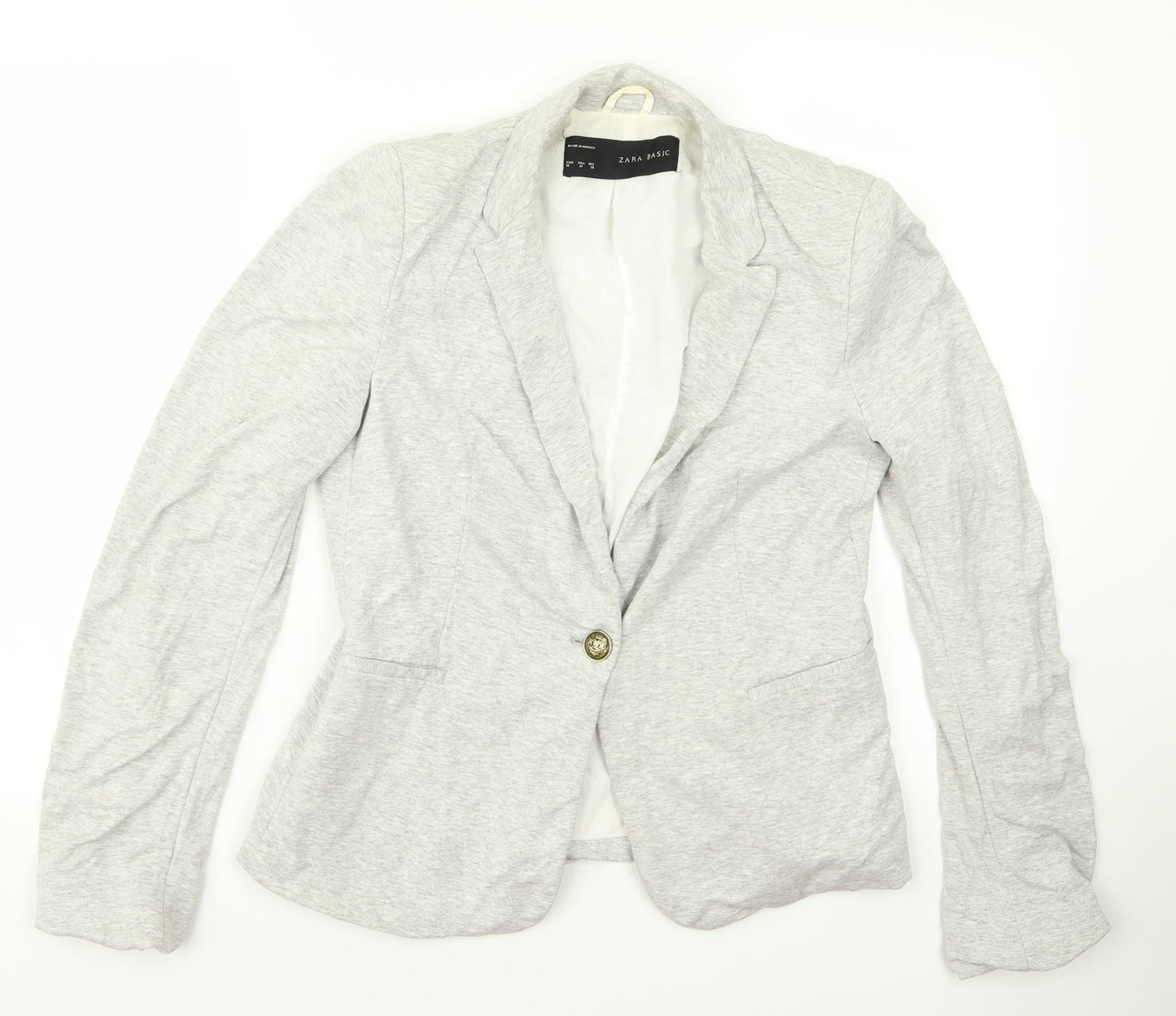 Womens UK Size M Zara Grey Jacket
