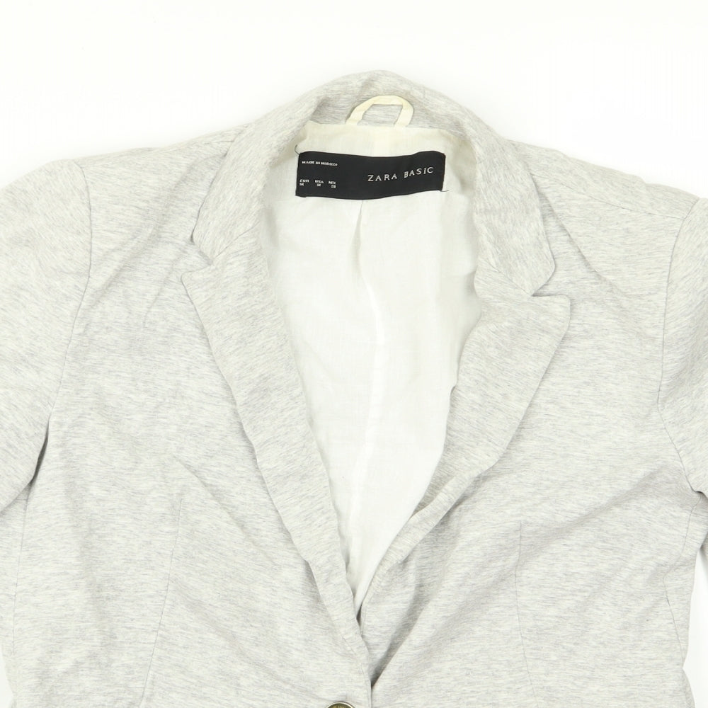 Womens UK Size M Zara Grey Jacket