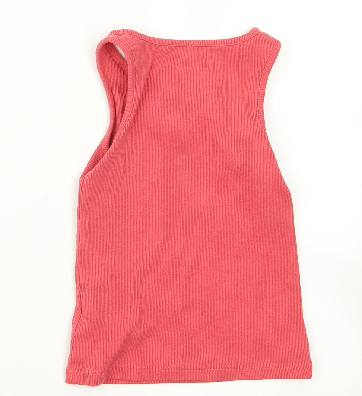 Back view of Next girls’ pink rayon basic tank, size 4, years