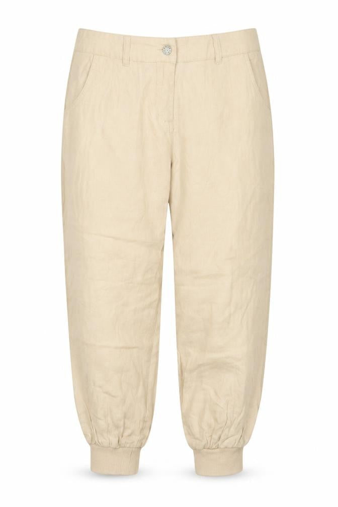 Womens UK Size 12 Preworn Regular Fit  Beige Trousers