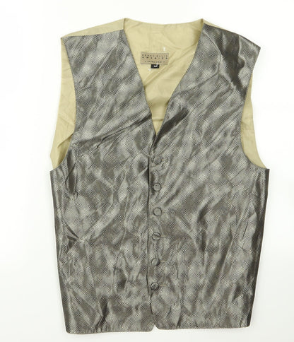 Mens UK Size M lperry ellis Brown Gilet