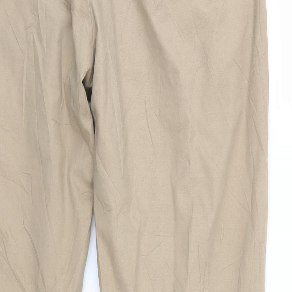 Sakura Womens Beige   Chino Trousers Size 14 L28 in