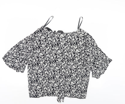Womens UK Size 18 Dorothy Perkins Black Basic Blouse