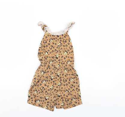 Preworn Girls Brown   Jumpsuit One-Piece   - jumpsuit/shorts