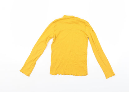 F&F Girls Yellow   Pullover Jumper Size 9-10 Years