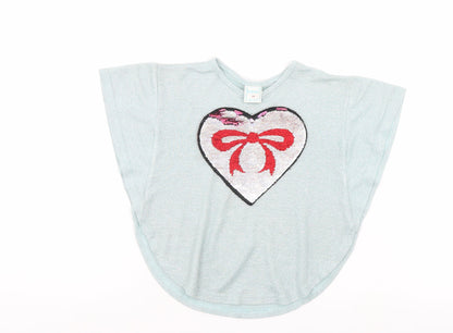 Kakiai Girls Blue   Pullover T-Shirt Size 5 Years