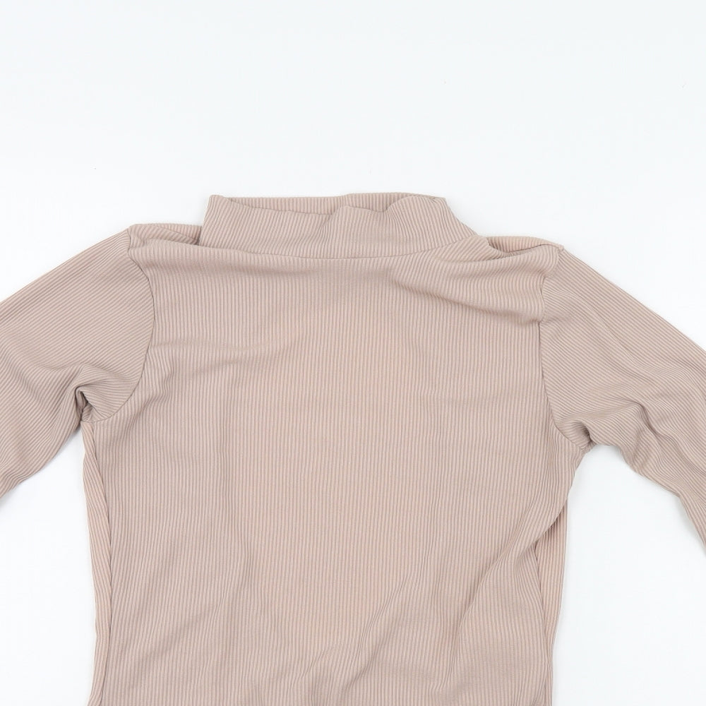 Cameo Rose Womens Beige   Bodysuit One-Piece