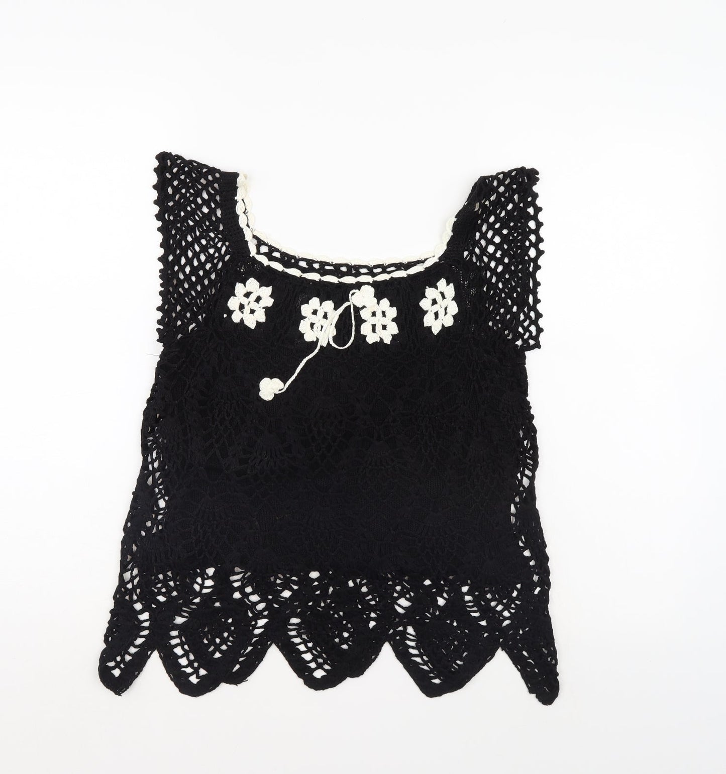 Womens UK Size  Preworn Black Basic Blouse