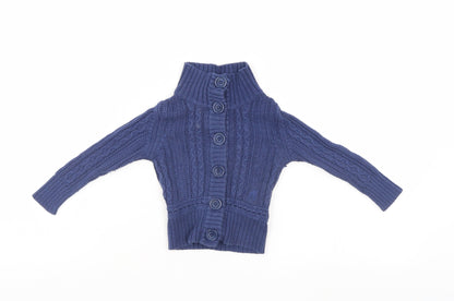 Replay & son Boys Blue   Cardigan Jumper Size 6-9 Months