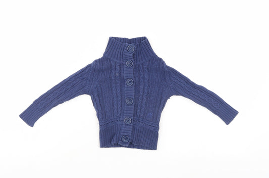 Replay & son Boys Blue   Cardigan Jumper Size 6-9 Months