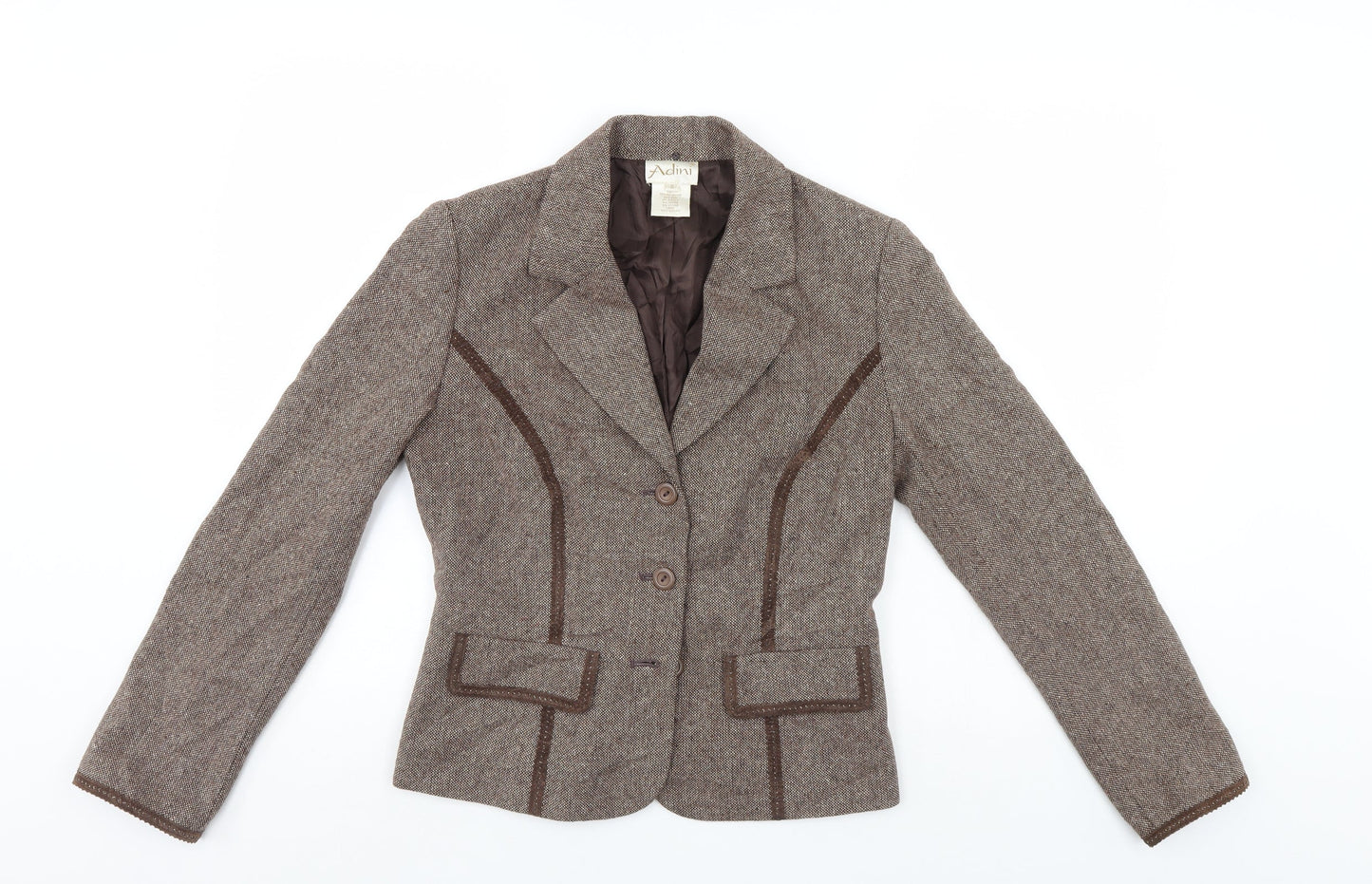 Womens UK Size S Adini Brown Jacket