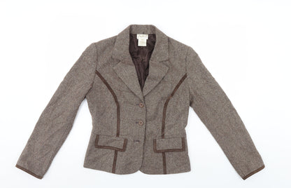 Womens UK Size S Adini Brown Jacket