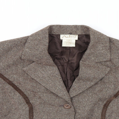 Womens UK Size S Adini Brown Jacket