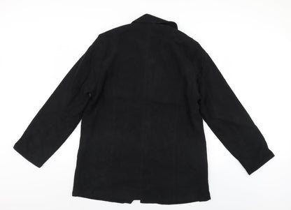 Vetistyle Womens Black   Overcoat Coat Size 16