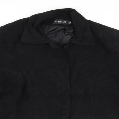 Vetistyle Womens Black   Overcoat Coat Size 16