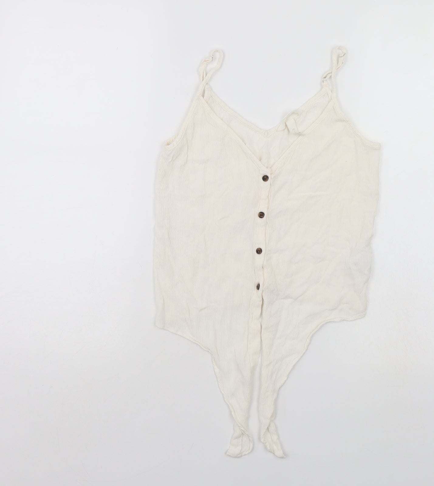 Womens UK Size S H&M White Basic Blouse