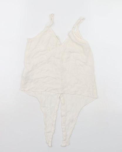 Womens UK Size S H&M White Basic Blouse