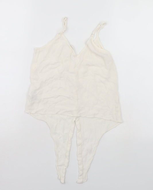 Womens UK Size S H&M White Basic Blouse