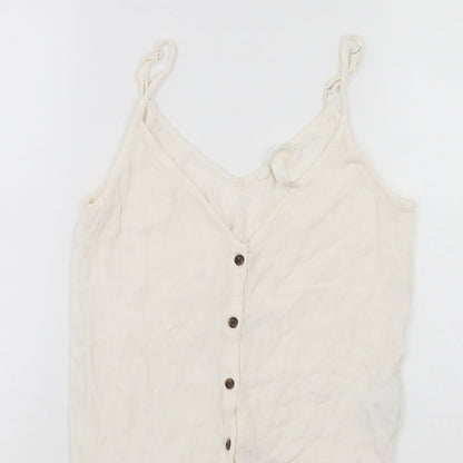 Womens UK Size S H&M White Basic Blouse