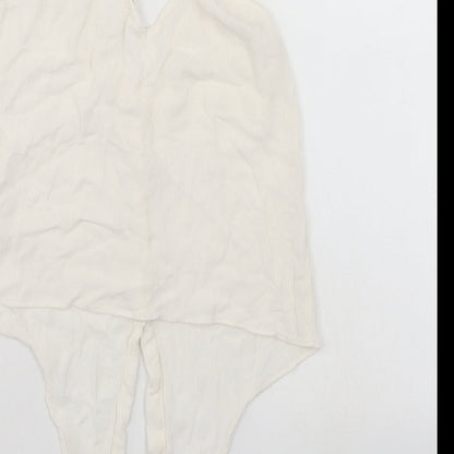 Womens UK Size S H&M White Basic Blouse