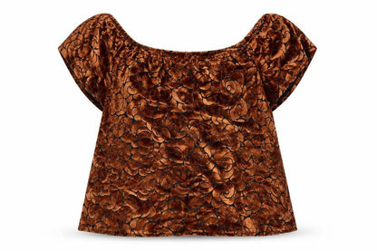 Womens UK Size XS Pins & Needles Brown Basic Blouse