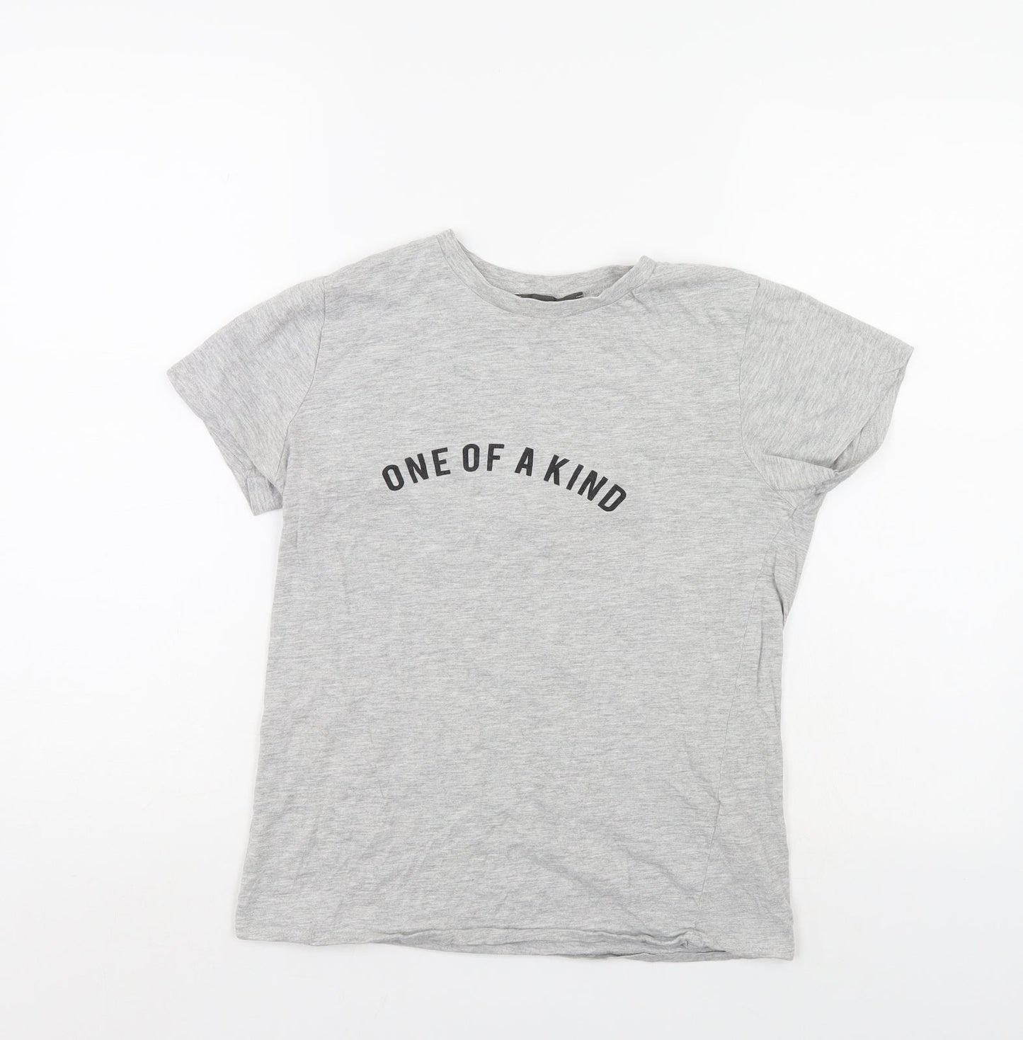 Priark Womens Grey   Basic T-Shirt Size 4