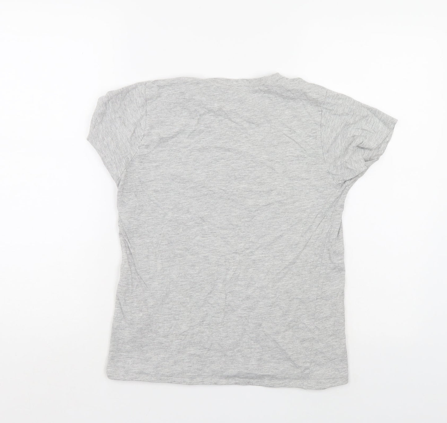Priark Womens Grey   Basic T-Shirt Size 4