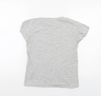 Priark Womens Grey   Basic T-Shirt Size 4