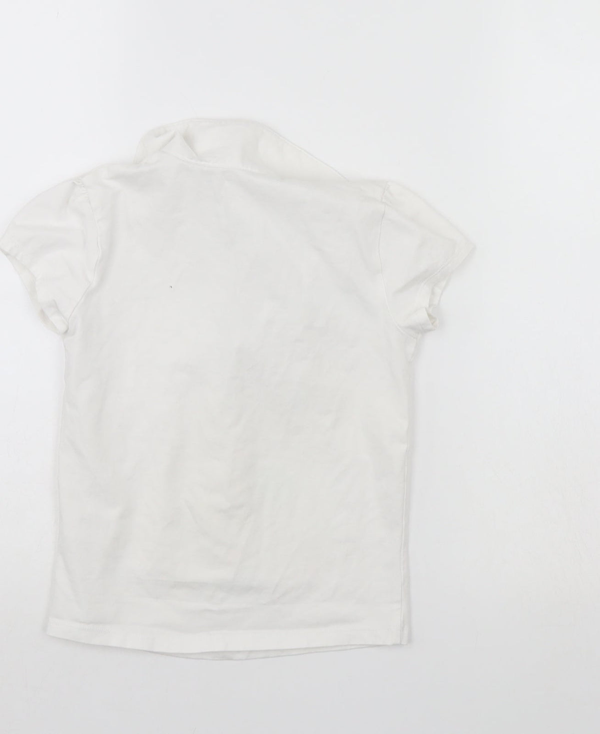 Back view of George girls’ white basic t-shirt, size 3-4, years