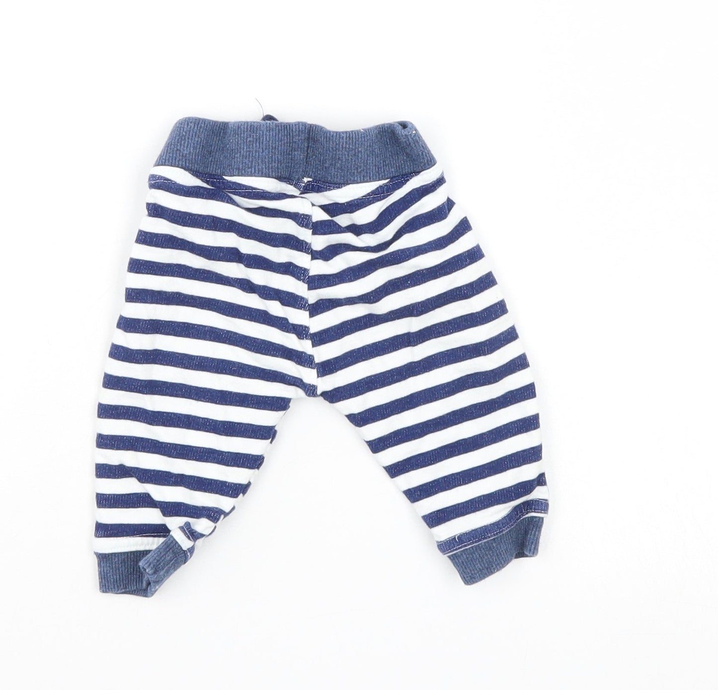 Lily & dan Baby Blue Striped  Sweatpants Trousers Size 0-3 Months