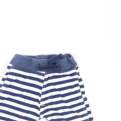 Lily & dan Baby Blue Striped  Sweatpants Trousers Size 0-3 Months