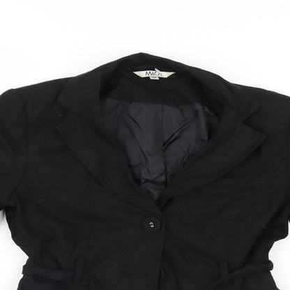 M&Co Womens Black   Jacket Blazer Size 10